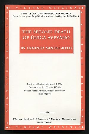 Imagen del vendedor de The Second Death of nica Aveyano a la venta por Between the Covers-Rare Books, Inc. ABAA