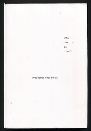 Immagine del venditore per The Nature of Truth venduto da Between the Covers-Rare Books, Inc. ABAA