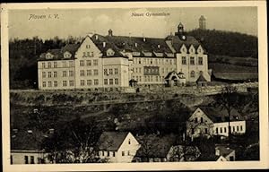 Ansichtskarte / Postkarte Plauen im Vogtland, Blick auf das neue Gymnasium