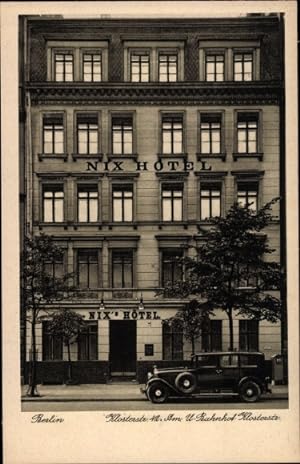 Seller image for Ansichtskarte / Postkarte Berlin, Nix Hotel, Klosterstrae 42 - Inh.: Wilhelm Gericke for sale by akpool GmbH