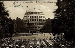 Bild des Verkufers fr Ansichtskarte / Postkarte Dresden, Das Kugelhaus vom Konzertgarten aus gesehen, Jahresschau Deutscher Arbeit zum Verkauf von akpool GmbH