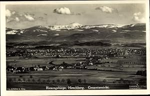 Bild des Verkufers fr Ansichtskarte / Postkarte Hirschberg Riesengebirge Schlesien, Gesamtansicht zum Verkauf von akpool GmbH