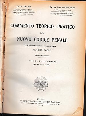 Commento teorico-pratico del nuovo codice penale, vol. 1, p. seconda, art. 85-240