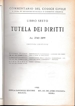 Commentario del Codice Civile, libro sesto. Tutela dei diritti, art. 2740-2899