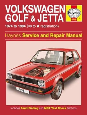 Bild des Verkufers fr VW Golf & Jetta Mk 1 Petrol 1.1 & 1.3 (74 - 84) Haynes Repair Manual : 1974-84 zum Verkauf von AHA-BUCH GmbH