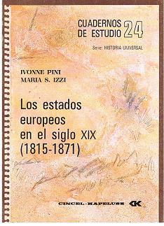 Bild des Verkufers fr LOS ESTADOS EUROPEOS EN EL SIGLO XIX 1815 1871 zum Verkauf von Librovicios