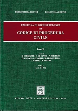 Immagine del venditore per Rassegna di giurisprudenza del Codice di procedura civile. Artt. 163-322 (Vol. 2/1) venduto da librisaggi