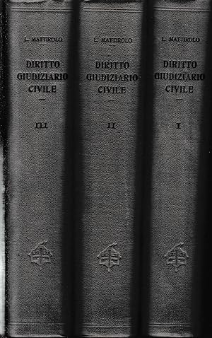 Trattato di Diritto Giudiziario Civile Italiano, sei volumi.