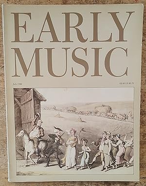 Imagen del vendedor de Early Music July 1980 / Eric Crozier "'O bygone whirls!' Music in the poetry of Thomas Hardy" / Fausto Razzi "Polyphony of the seconda prattica Performance practice in Italian vocal music of the mannerist era" / Joachim Braun "Musical instruments in Byzantine illuminated manuscripts" / Iain Fenlon and Hugh Keyte "Memorialls of great skill" / Madeau Stewart "The echoing corridoe - field recordings of ethnic music" / John F Hanchet "Adjustment and control of double reed for direct blown early instruments" a la venta por Shore Books