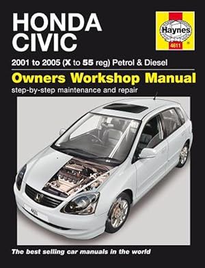 Imagen del vendedor de Honda Civic Petrol & Diesel (01 - 05) Haynes Repair Manual (Paperback) a la venta por Grand Eagle Retail
