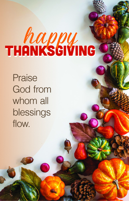 Imagen del vendedor de Praise God, Happy Thanksgiving Bulletin (Pkg 100) Thanksgiving (Miscellaneous Print) a la venta por BargainBookStores