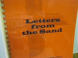 Letters From The Sand Annual Letters From Southern Mexico Written To Friends By Alfred A. Hubenig...