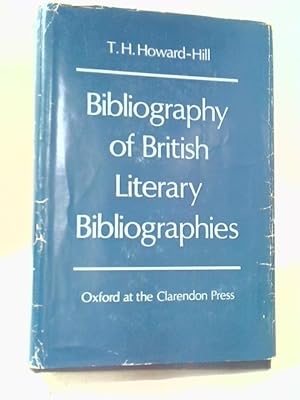 Bild des Verkufers fr Bibliography of British Literary Bibliographies zum Verkauf von World of Rare Books