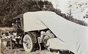 Seller image for [Two intriguing vernacular Progressive Era photo albums filled with 562 original silver gelatin photographs, depicting this talented amateur photographer, railroad machinist, mechanical engineer, and later auto repair shop owner driving to Yosemite & Yellowstone National Parks, along the Columbia River Highway, camping & driving to Mount Baker, Mount Rainier National Park, and more. The MacKay's, friends & family auto camped and traveled through the West, up to Vancouver, B.C., hunted, fished, visited the Panama-Pacific International Exposition, as well as Schmitz Park and the beaches of West Seattle, with these albums capturing several decades of their adventures]. for sale by Zephyr Used & Rare Books