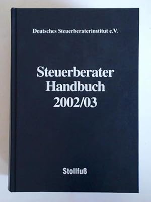 Seller image for Steuerberater Handbuch 2002/03 for sale by Celler Versandantiquariat