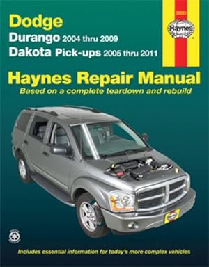 Imagen del vendedor de Haynes Repair Manual Dodge Durango 2004 Thru 2009 and Dakota Pick-ups 2005 Thru 2011 a la venta por GreatBookPrices