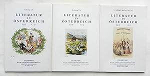 Literatur in Österreich. Gilhofer Katalog Nr. 131, 136, 143. Teil 1-3 in 3 Bänden