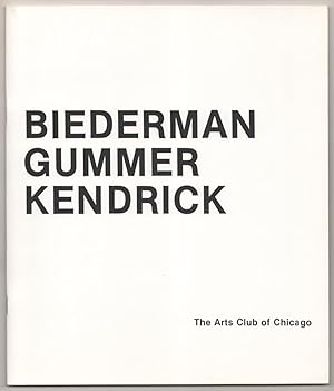 Bild des Verkufers fr Biederman, Gummer, Kendrick zum Verkauf von Jeff Hirsch Books, ABAA