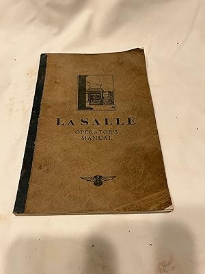 Image du vendeur pour La Salle Operator's Manual mis en vente par Olmstead Books