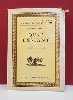 Seller image for Quae Extant for sale by Moe's Books