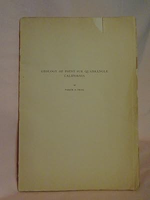 Immagine del venditore per GEOLOGY OF POINT SUR QUADRANGLE, CALIFORNIA venduto da Robert Gavora, Fine & Rare Books, ABAA