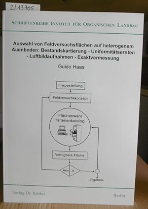 Bild des Verkufers fr Auswahl von Feldversuchsflchen auf heterogenem Auenboden: Bestandskartierung, Uniformittsernten, Luftbildaufnahmen, Exaktvermessung. zum Verkauf von Versandantiquariat Trffelschwein