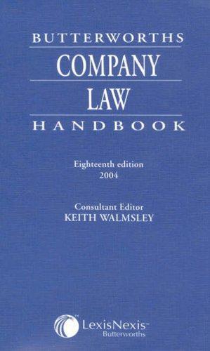 Imagen del vendedor de Butterworths Company Law Handbook a la venta por WeBuyBooks