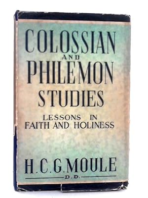 Seller image for Colossian and Philemon Studies for sale by World of Rare Books