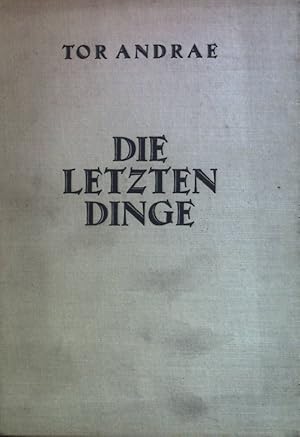 Bild des Verkufers fr Die letzten Dinge. zum Verkauf von books4less (Versandantiquariat Petra Gros GmbH & Co. KG)