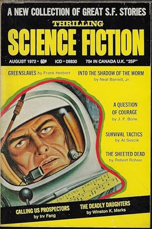 Bild des Verkufers fr THRILLING SCIENCE FICTION: August, Aug. 1972 zum Verkauf von Books from the Crypt