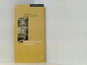 Seller image for Die Hermeneutik im Zeitalter der Aufklrung (Collegium Hermeneuticum) for sale by Book Broker