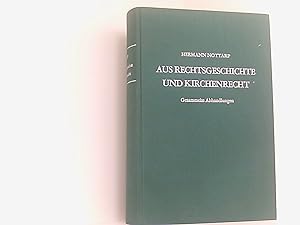 Seller image for Aus Rechtsgeschichte und Kirchenrecht for sale by Book Broker