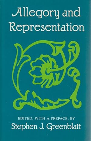Seller image for Allegory and Representation: Selected Papers from the English Institute (A Johns Hopkins Paperback) . for sale by Fundus-Online GbR Borkert Schwarz Zerfa