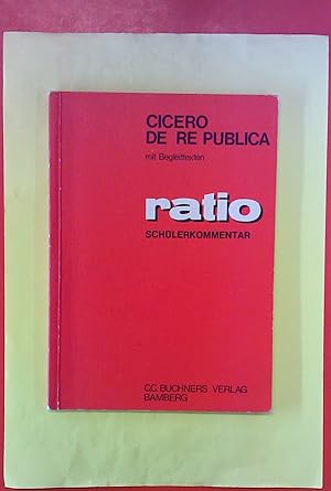 Bild des Verkufers fr Cicero - De Re Publica mit Begleittexten. BAND 2. RATIO Schlerkommentar zum Verkauf von biblion2