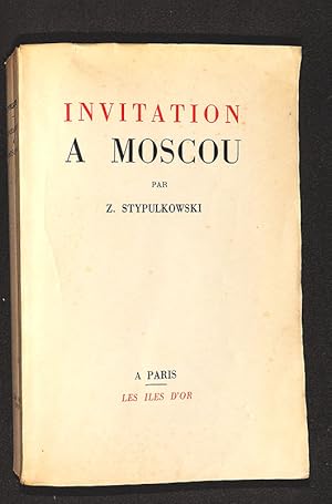 Immagine del venditore per Invitation  Moscou venduto da Librairie Lettres Slaves - Francis