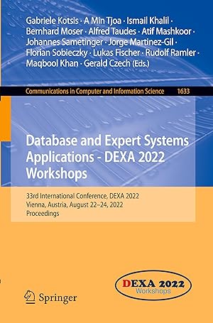 Seller image for Database and Expert Systems Applications - DEXA 2022 Workshops for sale by moluna