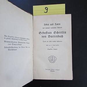 Bild des Verk�ufers f�r Leben und Taten des weiland wohledeln Ritters Sebastian Schertlin von Burtenbach zum Verkauf von Bookstore-Online