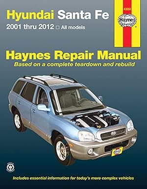 Bild des Verkufers fr Hyundai Sante Fe 2001 Thru 2012 All Models Haynes Repair Manual: 2001 Thru 2012 All Models zum Verkauf von moluna