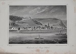 Seller image for Bacharach und Burg Staleck. Stahlstich. 11,5 x 16,5 cm. for sale by Antiquariat Reinsch