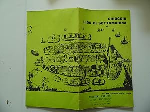 CHIOGGIA LIDO DI SOTTOMARINA PIANTA TOPOGRAFICA 1963