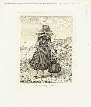 Seller image for Ludwig Emil Grimm - Aus Willingshausen bei Ziegenhain in Kur-Hessen (Frau aus Willingshausen mit Kind, in Schw�lmer Tracht) for sale by Antiquariat Hardner