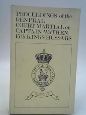 Bild des Verkufers fr Proceedings Of The General Court Martial zum Verkauf von World of Rare Books
