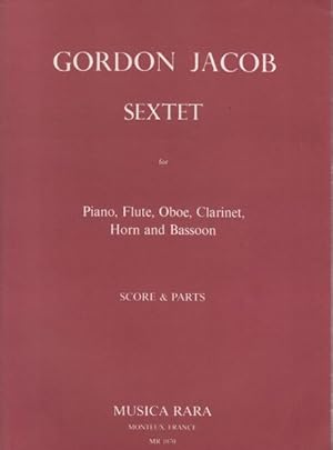 Sextet for Flute, Oboe Clarinet, Horn, Bassoon and Piano - Full Score & Set of Parts