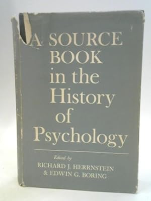 Seller image for A Source Book in The History of Psychology for sale by World of Rare Books