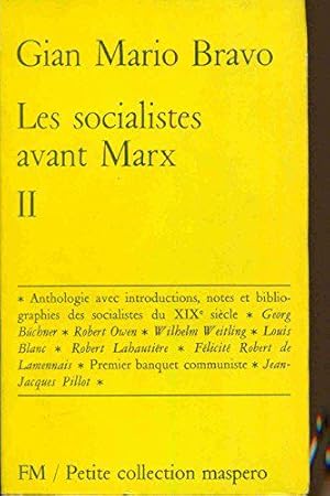 Bild des Verkufers fr Les socialistes avant Marx Tome II zum Verkauf von JLG_livres anciens et modernes