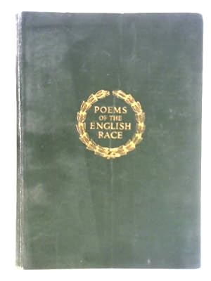 Image du vendeur pour Poems of the English Race mis en vente par World of Rare Books