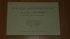 Bild des Verkufers fr Barocke Musizierstcke: 2 Sopran- und 1 Alt-Blockflte. Spielpartitur. (Edition Schott 5239). zum Verkauf von Versandantiquariat Ingo Lutter