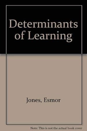 Image du vendeur pour Determinants of Learning mis en vente par WeBuyBooks