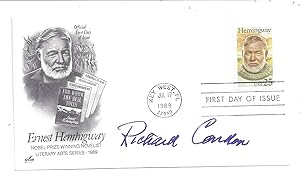 SIGNED FIRST DAY COVER Honoring Ernest Hemingway