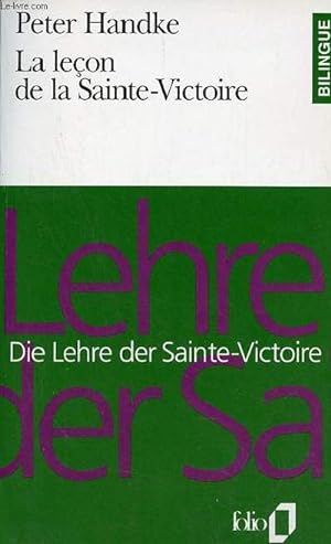 Immagine del venditore per La leon de la Sainte-Victoire / Die lehre der Sainte-Victoire - Collection folio bilingue n18. venduto da Le-Livre